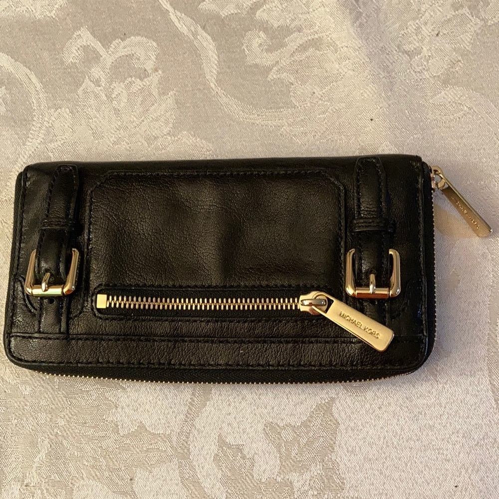 Michael Kors wallet black leather